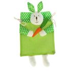 Подарочная сумочка «Зайка с морковкой», ушки в горошек, цвета МИКС - Фото 4