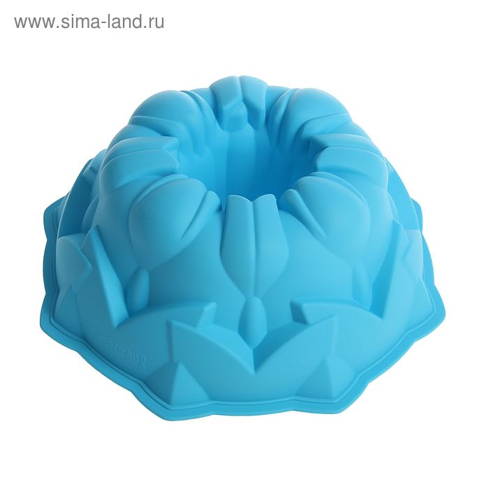 Форма силиконовая для выпечки Доляна «Немецкий кекс. Тюльпаны», 24,5×8,5 см, цвет МИКС - Фото 1