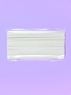 Палочки для кондитерских изделий Доляна, d=0.3 см, 15 см, набор 50 шт., пластик, белые 1690333 - фото 319776319