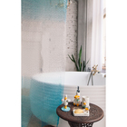 Штора для ванны Доляна «Диско 3D», 180×180 см, EVA, цвет голубой - Фото 5