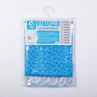 Штора для ванны Доляна «Диско 3D», 180×180 см, EVA, цвет голубой - Фото 4