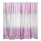 Штора для ванны Доляна «Диско 3D», 180×180 см, EVA, цвет розовый - Фото 3