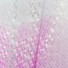 Штора для ванны Доляна «Диско 3D», 180×180 см, EVA, цвет розовый - Фото 1