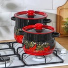 Набор эмалированных кастрюль «Рябинка», 2 предмета: 4 л, 5.5 л - Фото 4