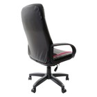 Кресло офисное BRABIX Strike EX-525, экокожа чёрная, ткань чёрная/бордовая - Фото 5