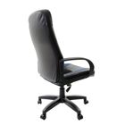 Кресло офисное BRABIX Strike EX-525, экокожа чёрная, ткань чёрная/синяя - Фото 3