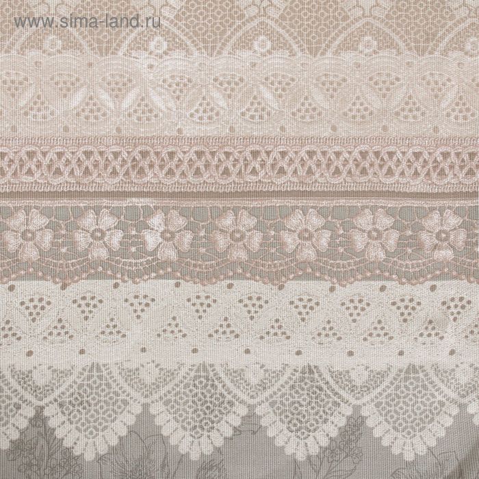 Скатерть «Доляна. Кружево», 145×146 см, 100% хлопок, рогожка, 164 г/м²