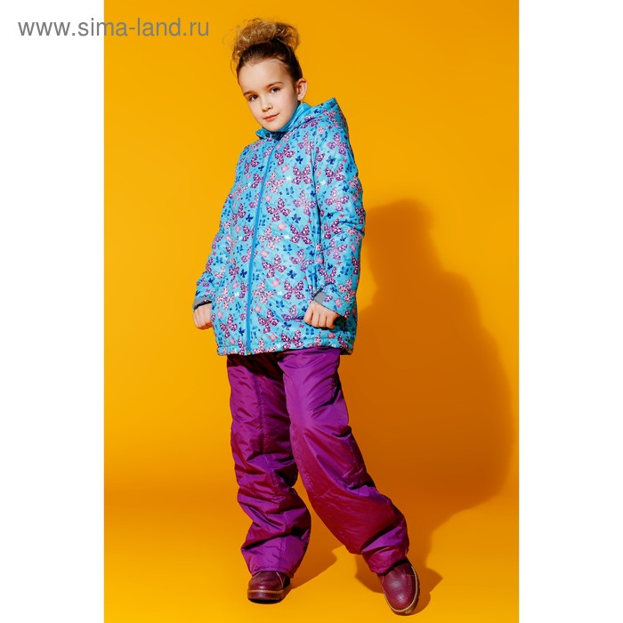 Куртка для девочки, рост 116 см, цвет бирюзовый КД-15/1 - Фото 1