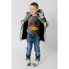 Куртка для мальчика, рост 122 см, цвет серый/зелёный КМ-10/6 - Фото 4