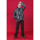 Куртка для мальчика, рост 134 см, цвет чёрный КМ-10/28 - Фото 1
