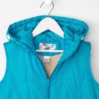 Жилет для девочки, рост 116 см, цвет бирюзовый - Фото 2