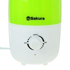 Увлажнитель воздуха Sakura SA-0602GR, ультразвуковой, 24 Вт, 1.6 л, зеленый - Фото 2