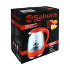 Чайник электрический Sakura SA-2710BK, стекло, 1.7 л, 1850-2200 Вт, подсветка, черный - Фото 10