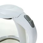 Чайник электрический Sakura SA-2710W, стекло, 1.7 л, 1850-2200 Вт, подсветка, белый - Фото 3