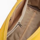 Сумка женская на молнии, 1 отдел, наружный карман, длинный ремень, цвет жёлтый - Фото 5