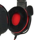 Наушники Smartbuy RUSH TAIPAN, игровые, полноразмерные, микрофон, USB, 2.5 м, чёрно-красные - Фото 3
