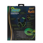 Наушники Smartbuy RUSH SNAKE, игровые, микрофон, 3.5 мм + USB, 2.2 м, чёрно-зеленые - Фото 7