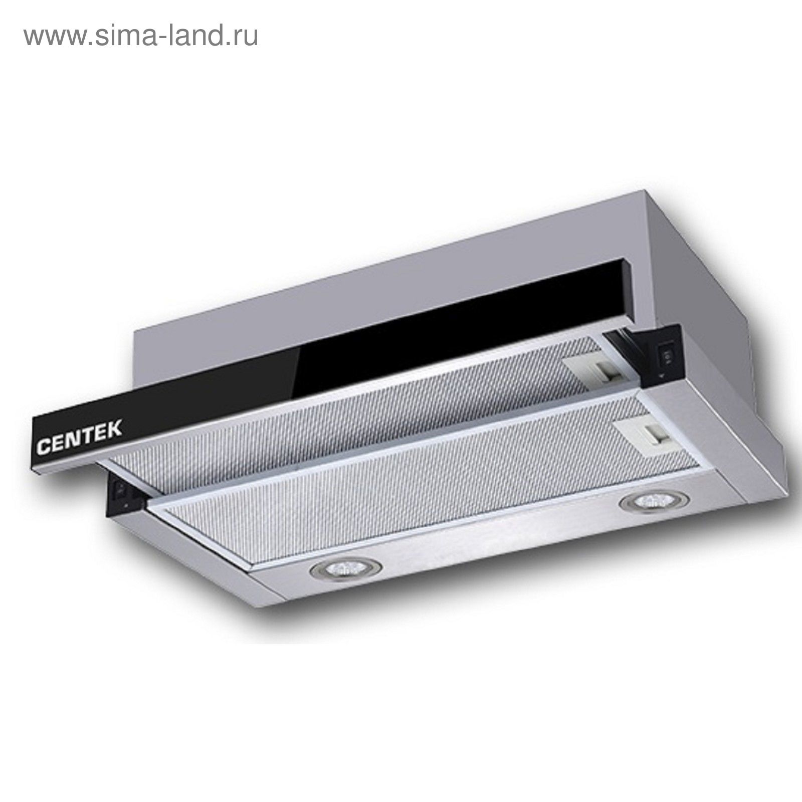 Вытяжка Centek CT-1841-60 SS, встраиваемая, 600 м3/ч, 2 скорости, 59.5 ...