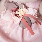 Мягкая игрушка "Зайка Ми" в розовом платье с цветком, 34 см - Фото 3