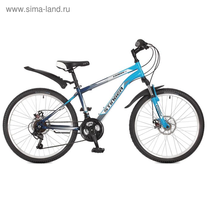 Велосипед 24" Stinger Caiman D, 2017, цвет синий, размер 12,5"