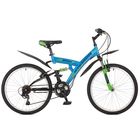 Велосипед 24" Stinger Banzai, 2017, цвет синий, размер 16,5" - Фото 1