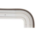 Карниз двухрядный «Ультракомпакт. Кружево», 200 см, с декоративной планкой 7 см, цвет шоколад/серебро  (артикул 2077726)  большой выбор товаров оптом и в розницу по низким ценам с доставкой