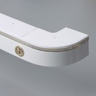 Карниз трёхрядный «Ультракомпакт. Медуза», 160 см, с декоративной планкой 7 см, белый - Фото 1