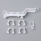 Карниз трёхрядный «Ультракомпакт. Медуза», 160 см, с декоративной планкой 7 см, белый - Фото 4