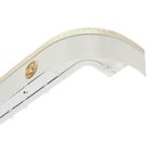 Карниз трехрядный «Ультракомпакт. Медуза», 280 см, с декоративной планкой 7 см, белый - Фото 1