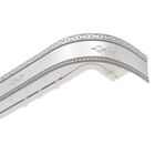 Карниз трёхрядный «Ультракомпакт. Ромб», 360 см, с декоративной планкой 7 см, цвет серебро  (артикул 2077818)  большой выбор товаров оптом и в розницу по низким ценам с доставкой