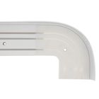 Карниз трёхрядный «Ультракомпакт. Ромб», 400 см, с декоративной планкой 7 см, цвет серебро/белый - Фото 2