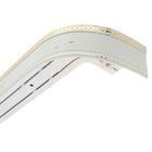 Карниз трёхрядный «Ультракомпакт. Ромб», 320 см, с декоративной планкой 7 см, цвет золото/белый - Фото 1