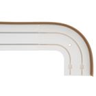 Карниз двухрядный 180 см, с декоративной планкой "Стандарт", цвет ореховый  (артикул 2077856)  большой выбор товаров оптом и в розницу по низким ценам с доставкой