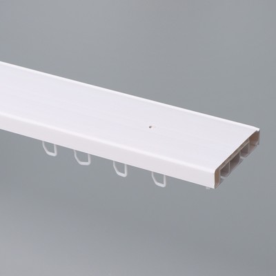 Карниз двухрядный «Цезарь. Эконом», 160 см, цвет белый