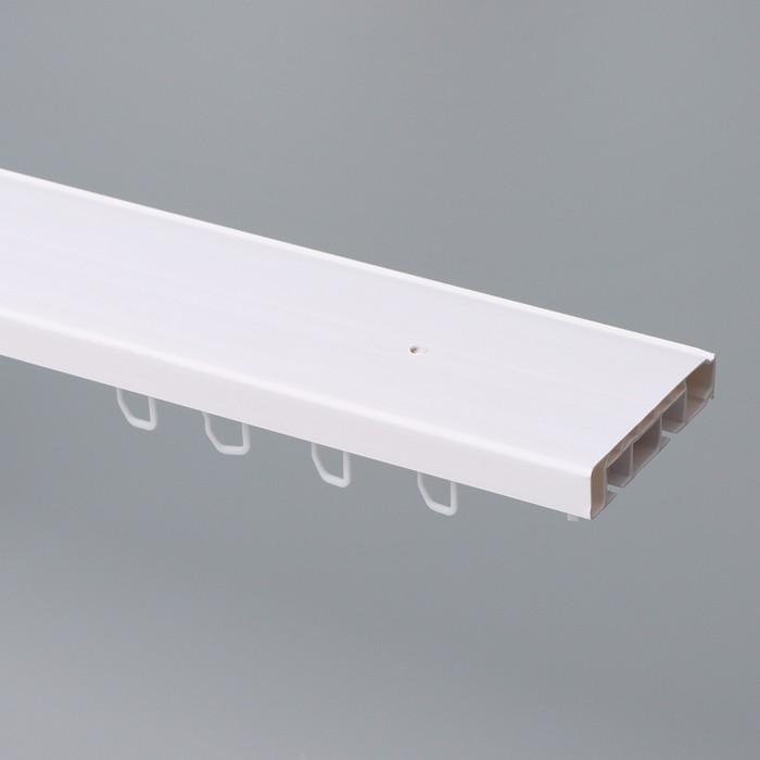 Карниз двухрядный «Цезарь. Эконом», 160 см, цвет белый - Фото 1