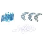 Карниз двухрядный «Фэшн», 360 см, d=1.6 см, с пластиковыми наконечниками, цвет ареццо/серебро - Фото 2