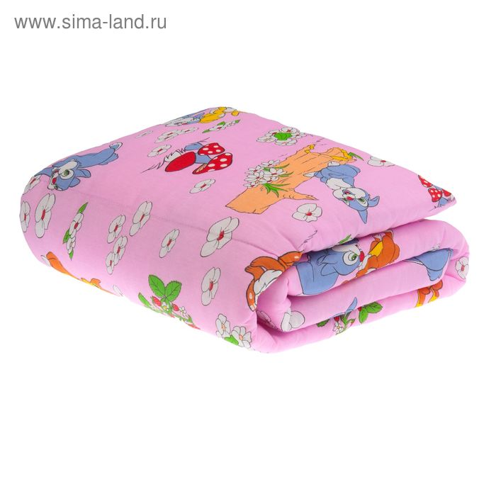 Одеяло, размер 110*140 см, цвет розовый 08402-05 - Фото 1