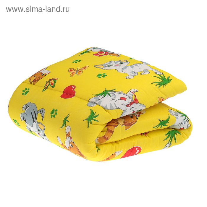 Одеяло, размер 110*140 см, цвет желтый 08402-05 - Фото 1