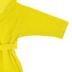 Халат махровый с капюшоном, рост 110 см, цвет жёлтый 09805-19 - Фото 3