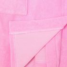 Халат махровый с капюшоном, рост 110 см, цвет розовый 09805-19 - Фото 6