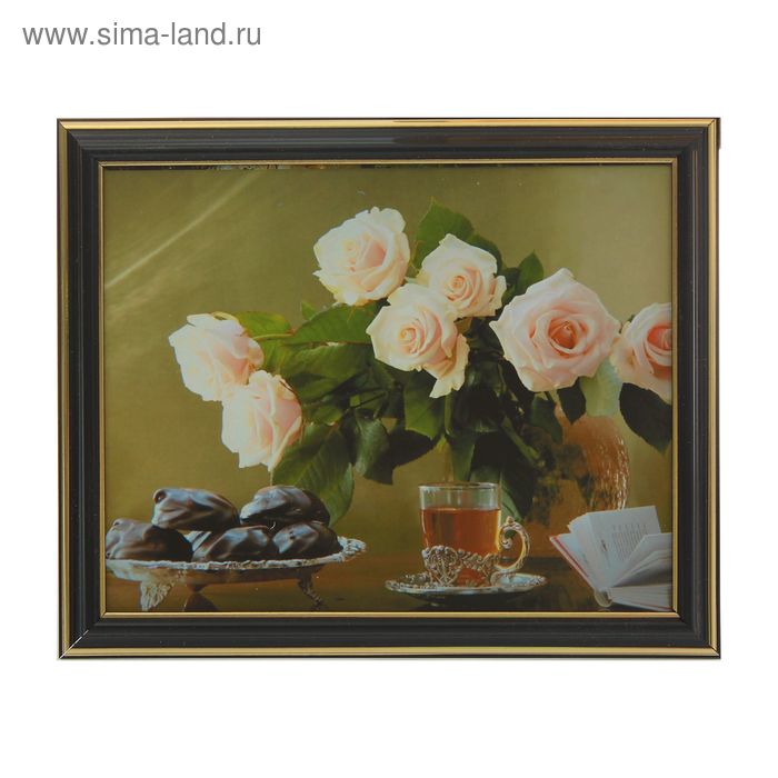 Картина "Розы на столе" 20х25 см - Фото 1