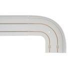 Карниз двухрядный, «Ультракомпакт. Кружево», 280 см, с декоративной планкой 7 см, цвет золото/белый  (артикул 2077711)  большой выбор товаров оптом и в розницу по низким ценам с доставкой