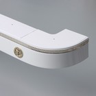 Карниз трёхрядный «Ультракомпакт. Медуза», 200 см, с декоративной планкой 7 см, белый - Фото 1