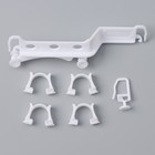 Карниз трёхрядный «Ультракомпакт. Медуза», 200 см, с декоративной планкой 7 см, белый - Фото 4