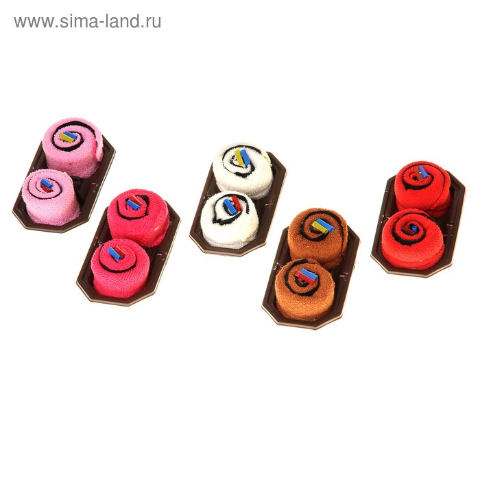 Набор сувенирных полотенец Суши 20х20 см - 2 шт. МИКС - Фото 1