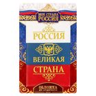 Обложка для автодокументов триколор с тиснением "Великая страна" - Фото 4