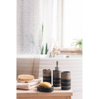 Набор аксессуаров для ванной комнаты Доляна «Классика», 4 предмета (дозатор 300 мл, мыльница, 2 стакана), цвет чёрный - фото 8309352