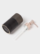 Аксессуары для ванной Доляна «Классика», 4 предмета: дозатор 300 мл, мыльница, 2 стакана, чёрные - Фото 6