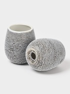 Набор аксессуаров для ванной комнаты Доляна «Камень», 4 предмета (дозатор 300 мл, мыльница, 2 стакана), цвет серый - Фото 4