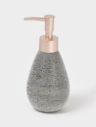 Набор аксессуаров для ванной комнаты Доляна «Камень», 4 предмета (дозатор 300 мл, мыльница, 2 стакана), цвет серый - Фото 5